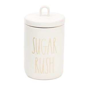 Rae Dunn Sugar Rush Canister Gold lettering